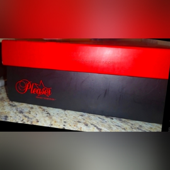 Pleaser Black Spiked Leather Stilettos - Picture 12 of 16